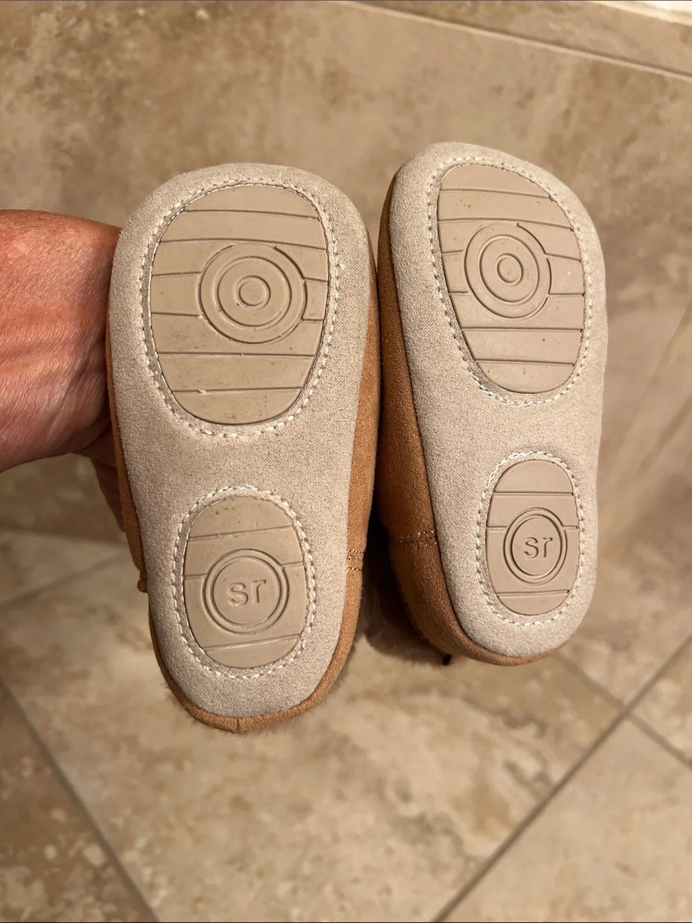 Surprize by Stride Rite Baby Darby Faux Fur Booties NWOT 12-18 Months